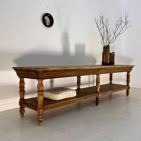 French 19 th shop table 