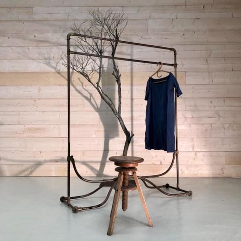 French 1900 copper coat rack