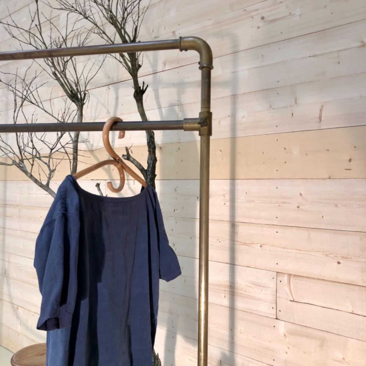 French 1900 copper coat rack