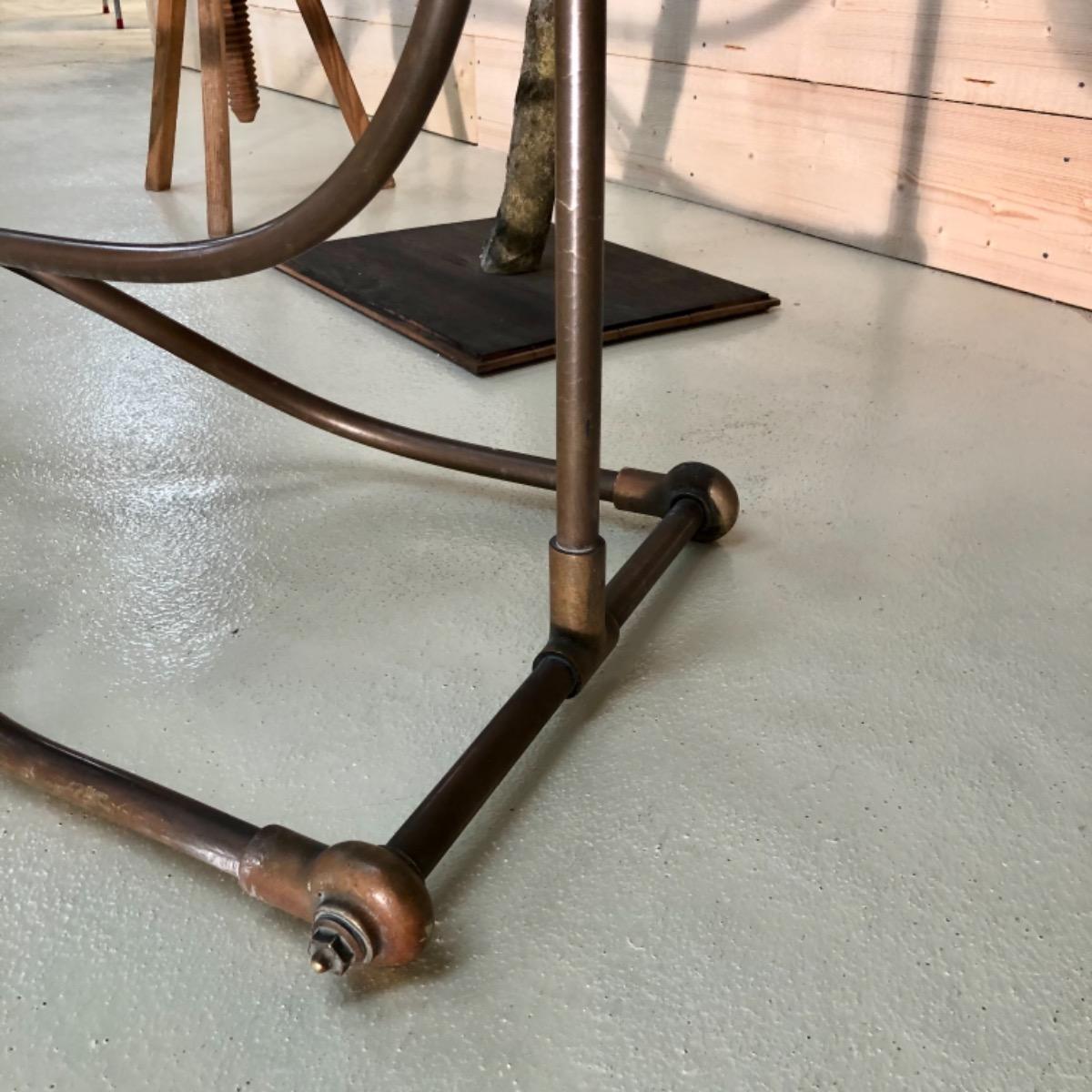 French 1900 copper coat rack