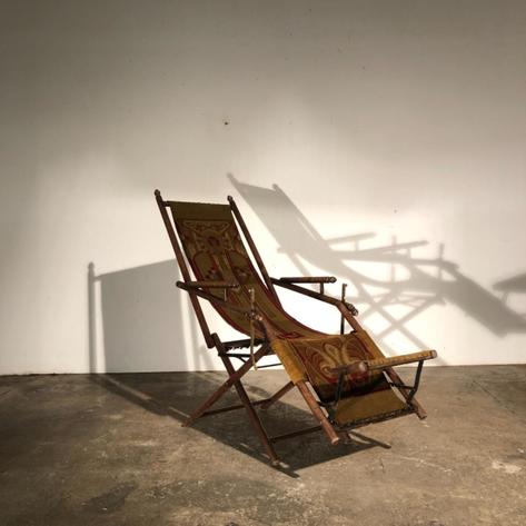 French 1900 folding armchair 