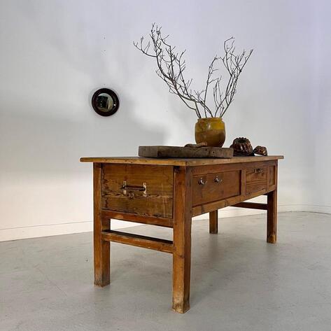 French 1900 office work table 