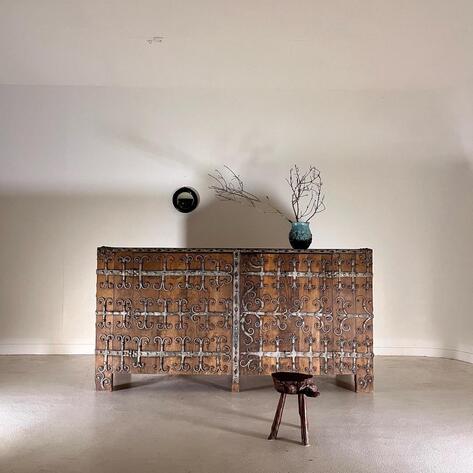 French 1920 brutalist furniture 