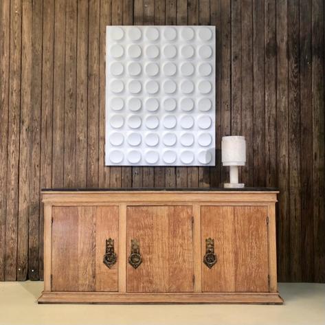 French 1940 oak credenza 