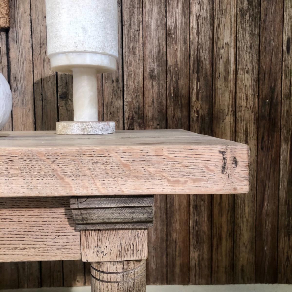 French 1940 oak desk 