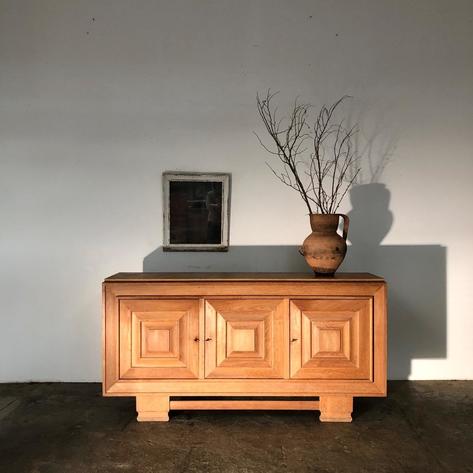 French 1940 oak sideboard 