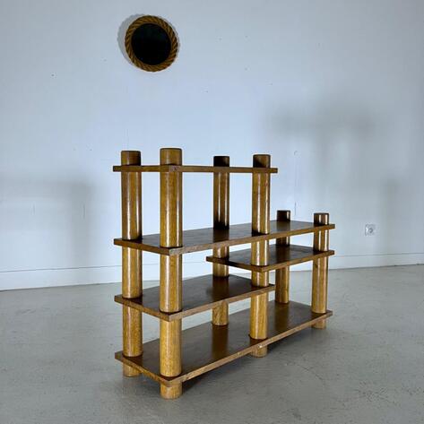 French 1950 oak shelf 