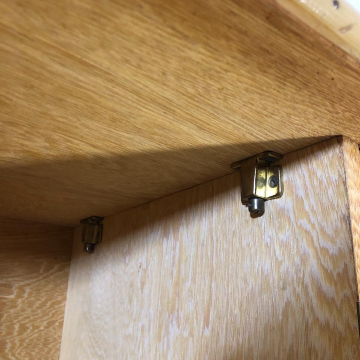 French 1950 rattan cabinet 