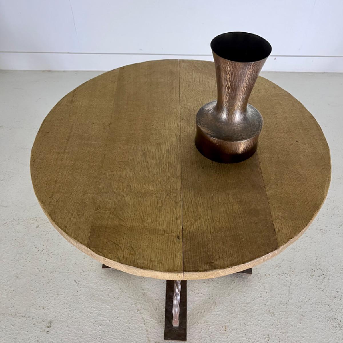 French 1960 pedestal table 