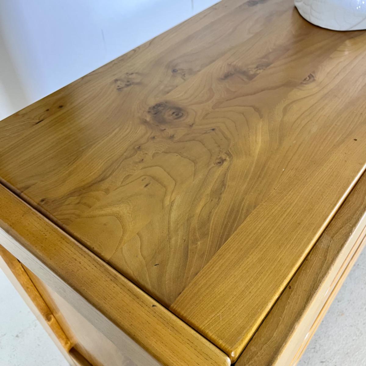 French 1970 elm chest of drawers 