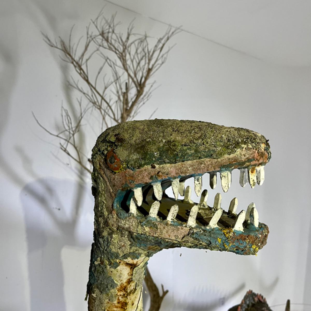 French 1970 garden Dino sculpture