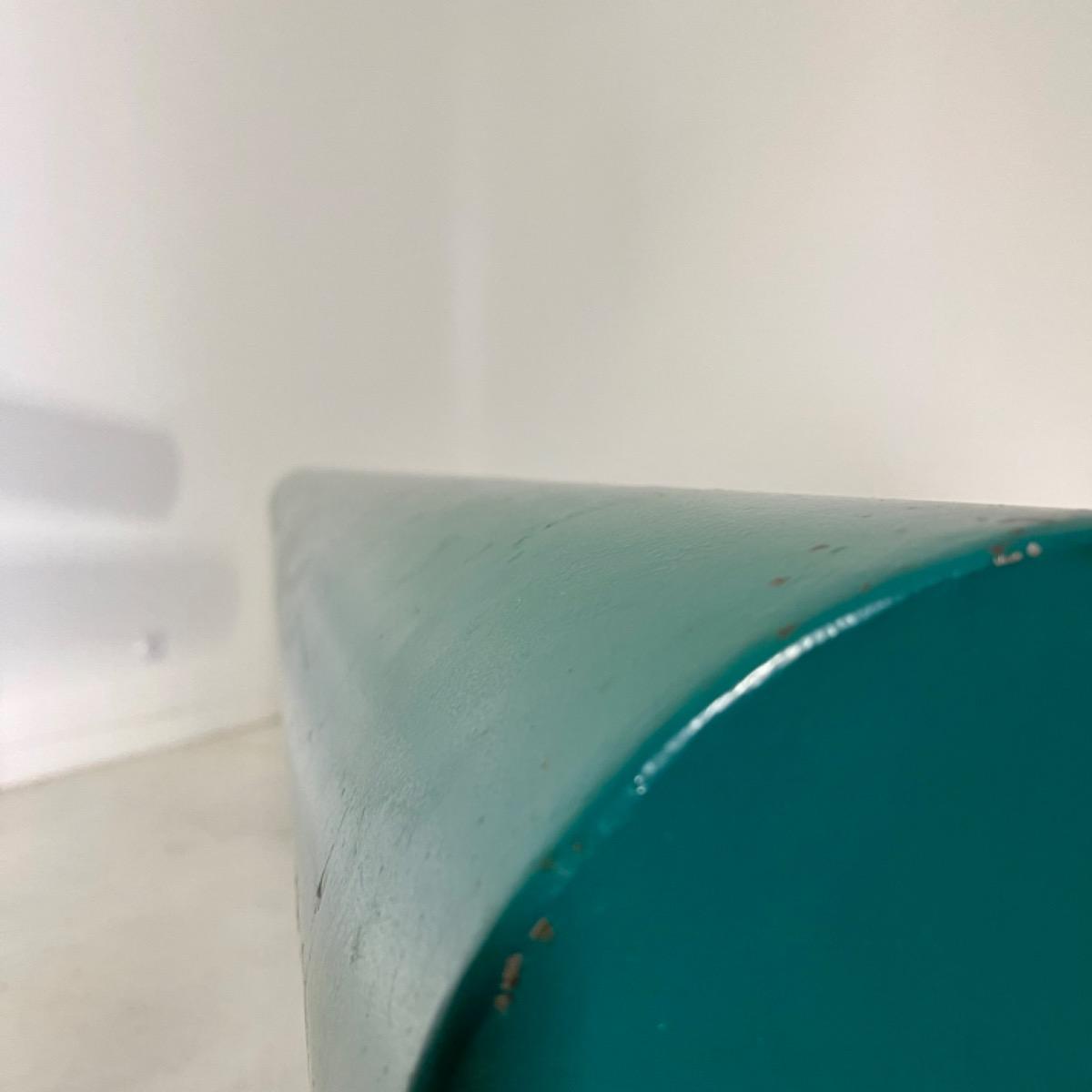 French 1980 design metal bench