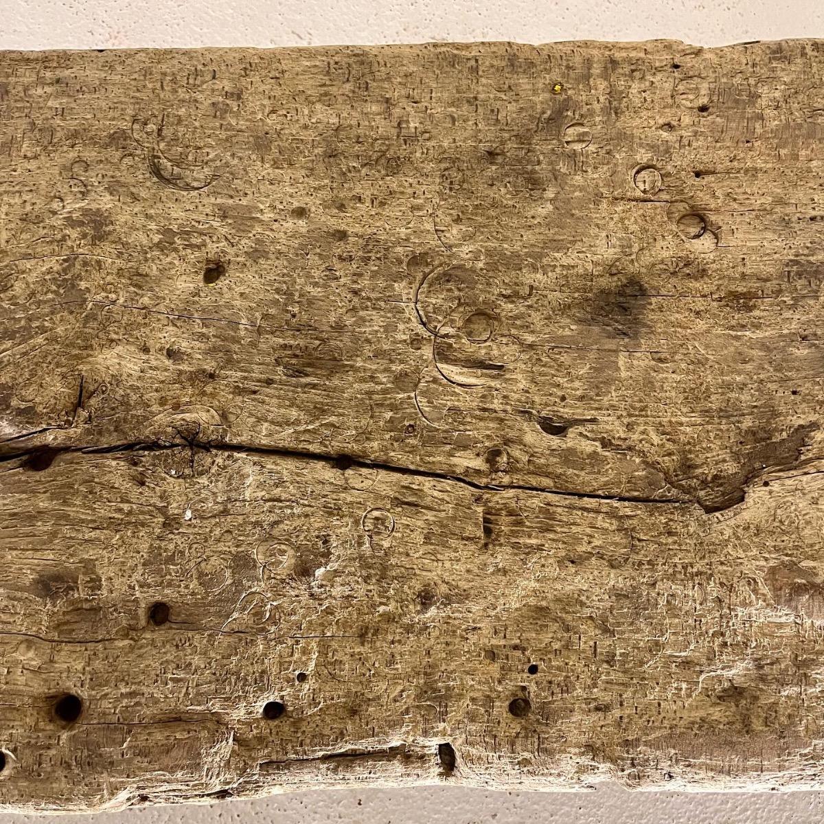 French large primitive low table 