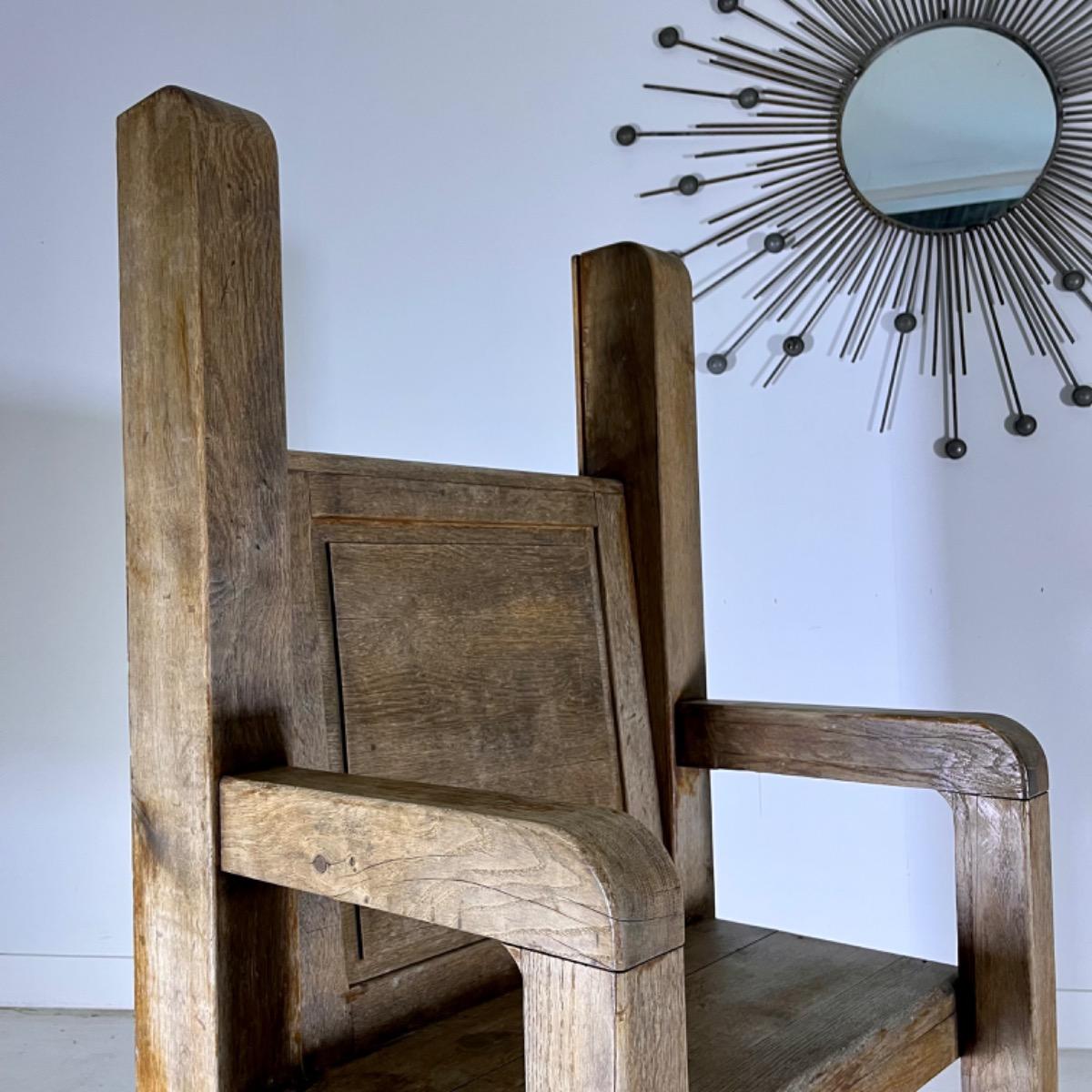 French monastic throne Armchair 