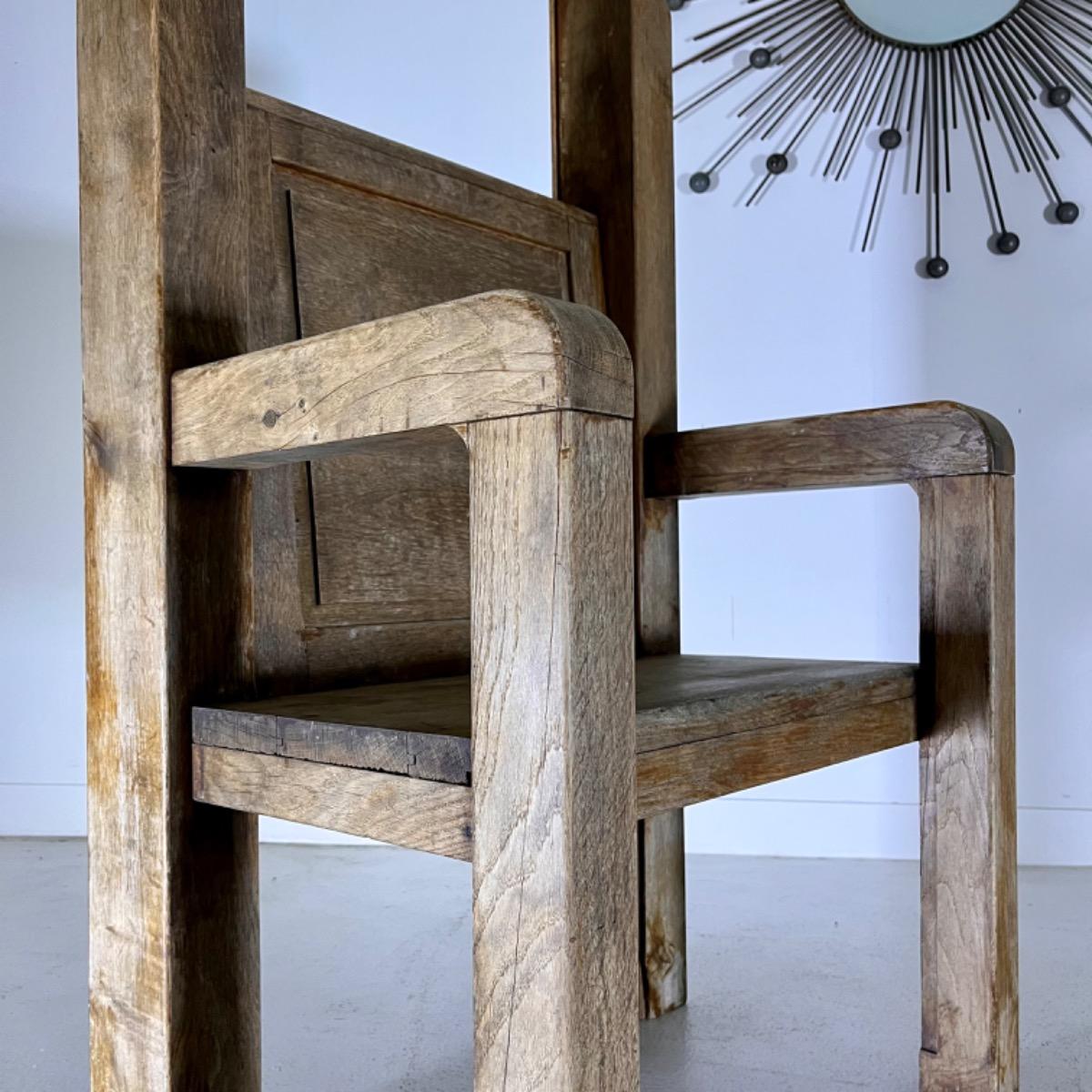 French monastic throne Armchair 