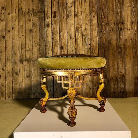 French Napoleon 3 stool 