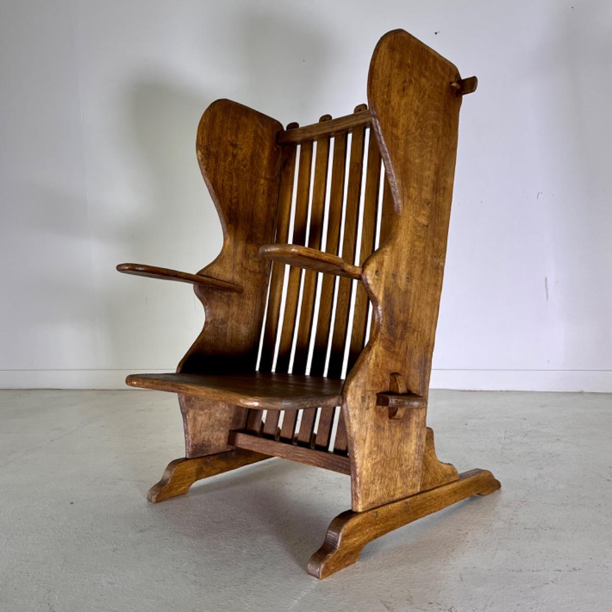 French oak armchair