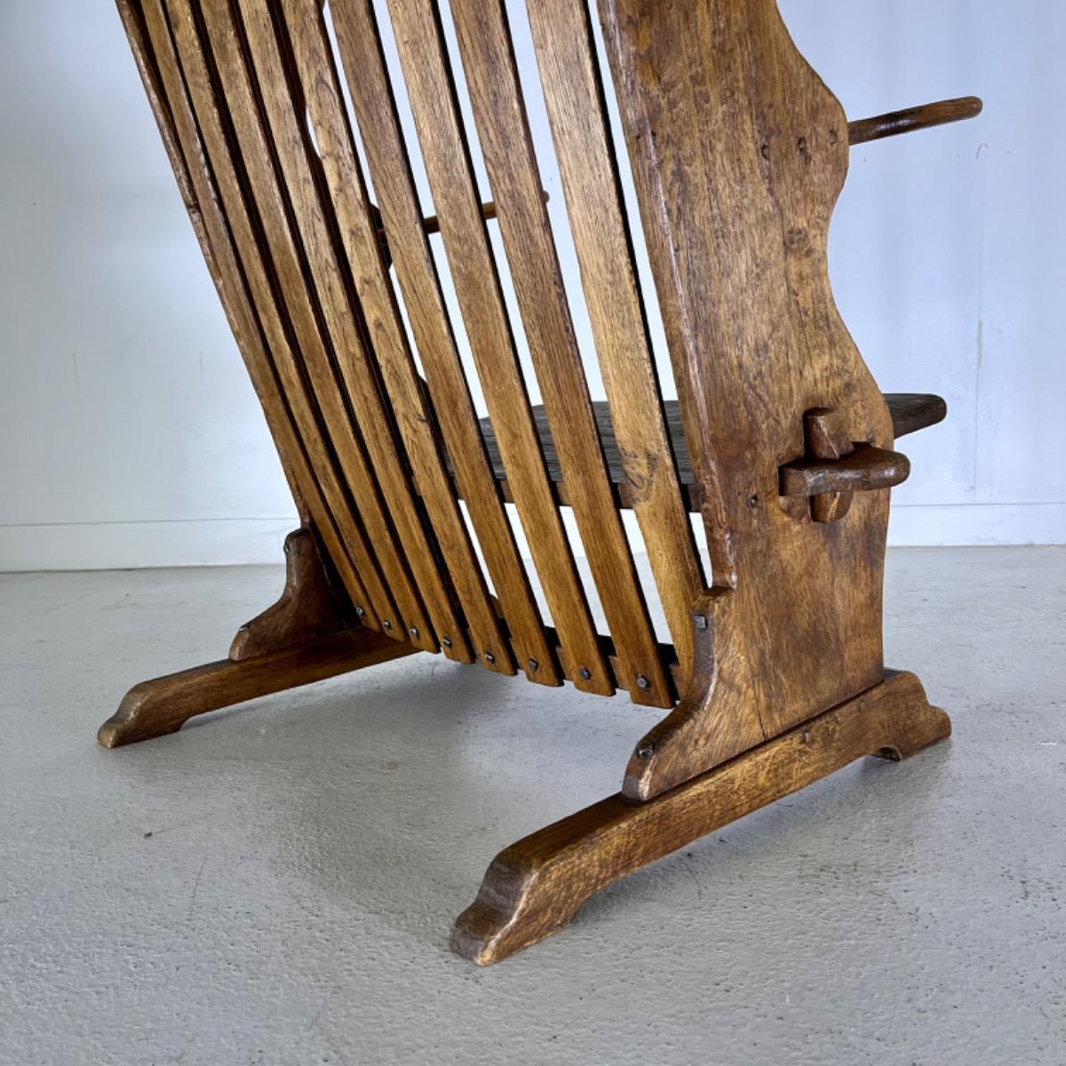 French oak armchair