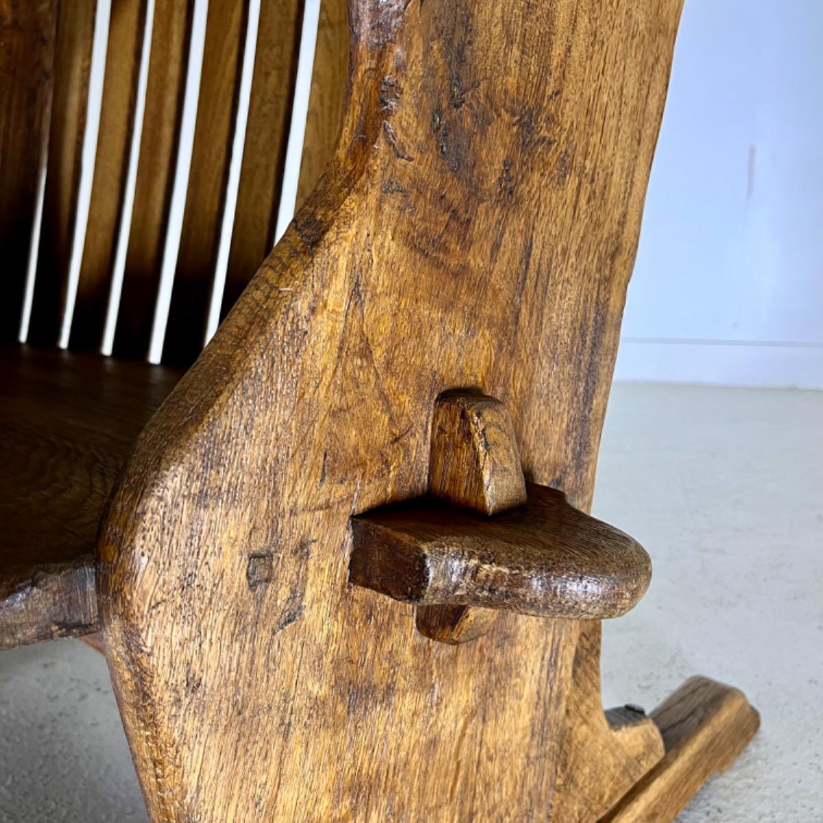 French oak armchair