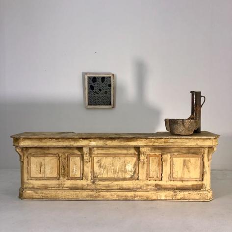 French painted shop counter 