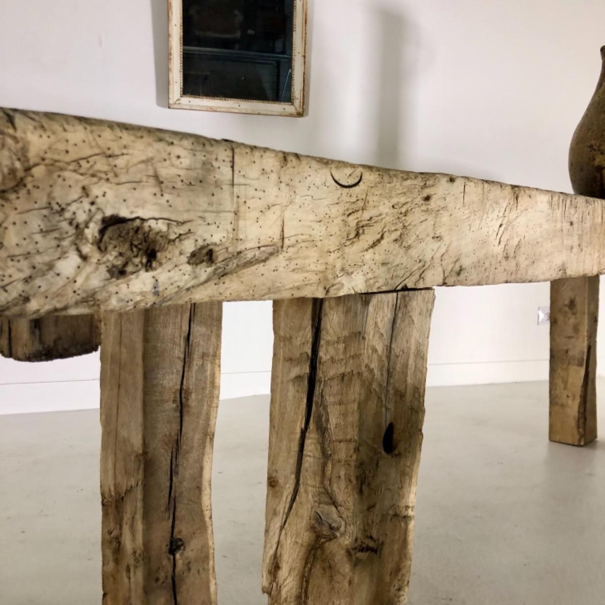 French primitive console table