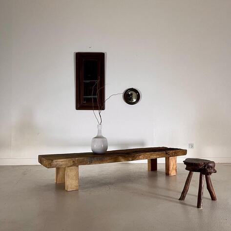 French primitive low table 