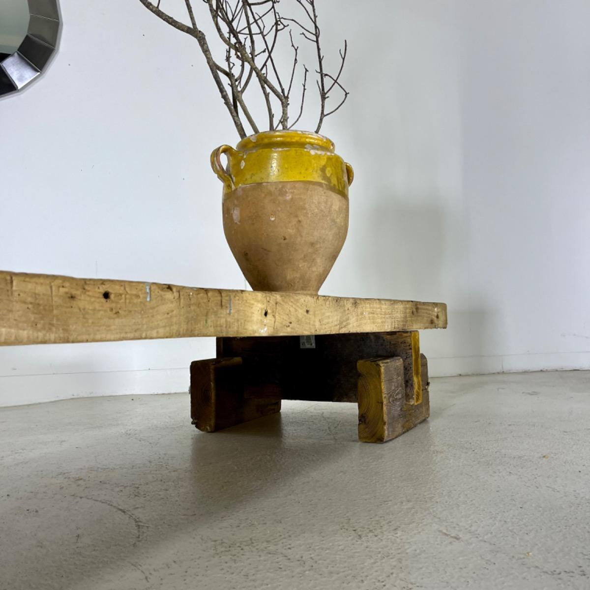 French primitive low table 