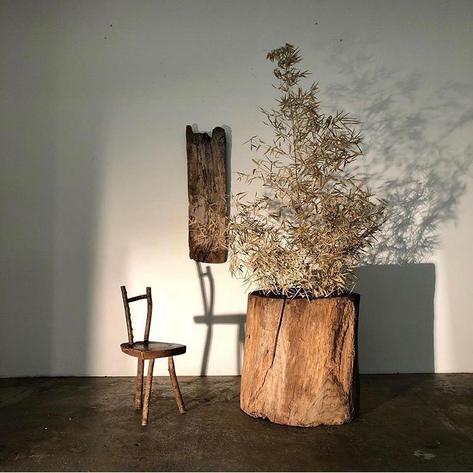 French primitive wooden planter