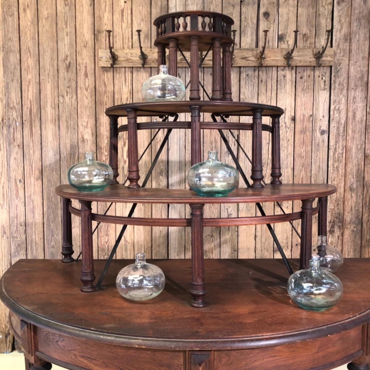 French shop counter with shelves 