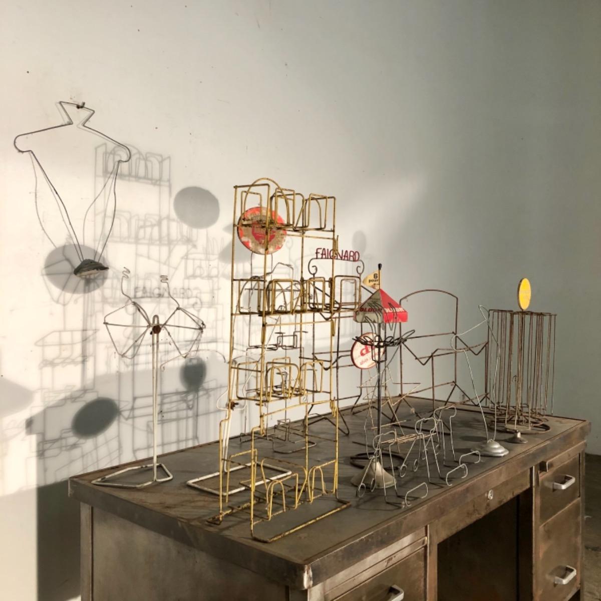 Grocery store advertising display set