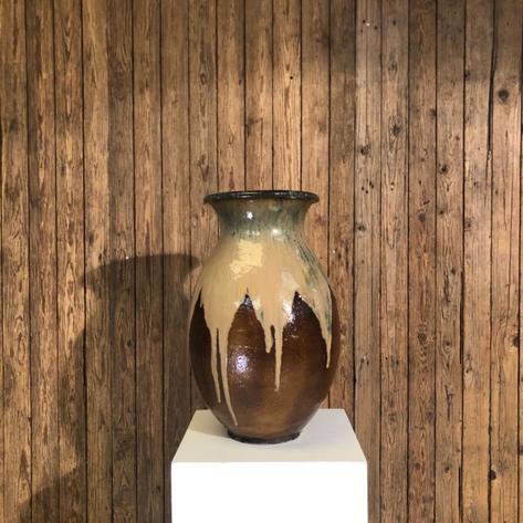 Huge 1930 stoneware  vase 