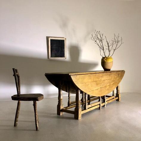 Large 1950 folding table 