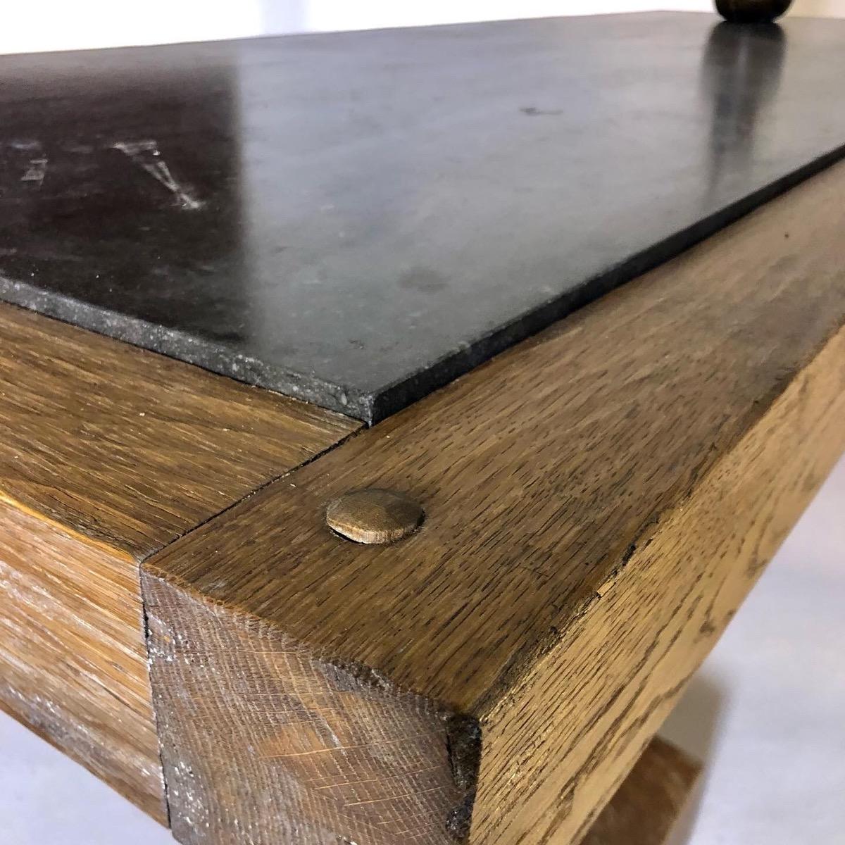 Large 1960 rustic modern table 