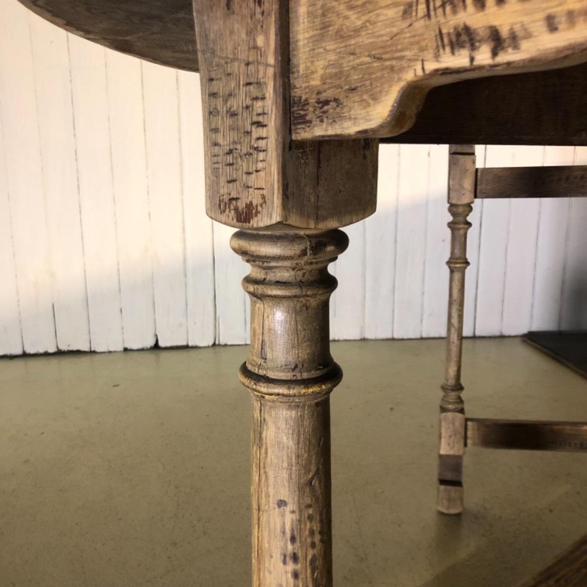 Large oak folding table 