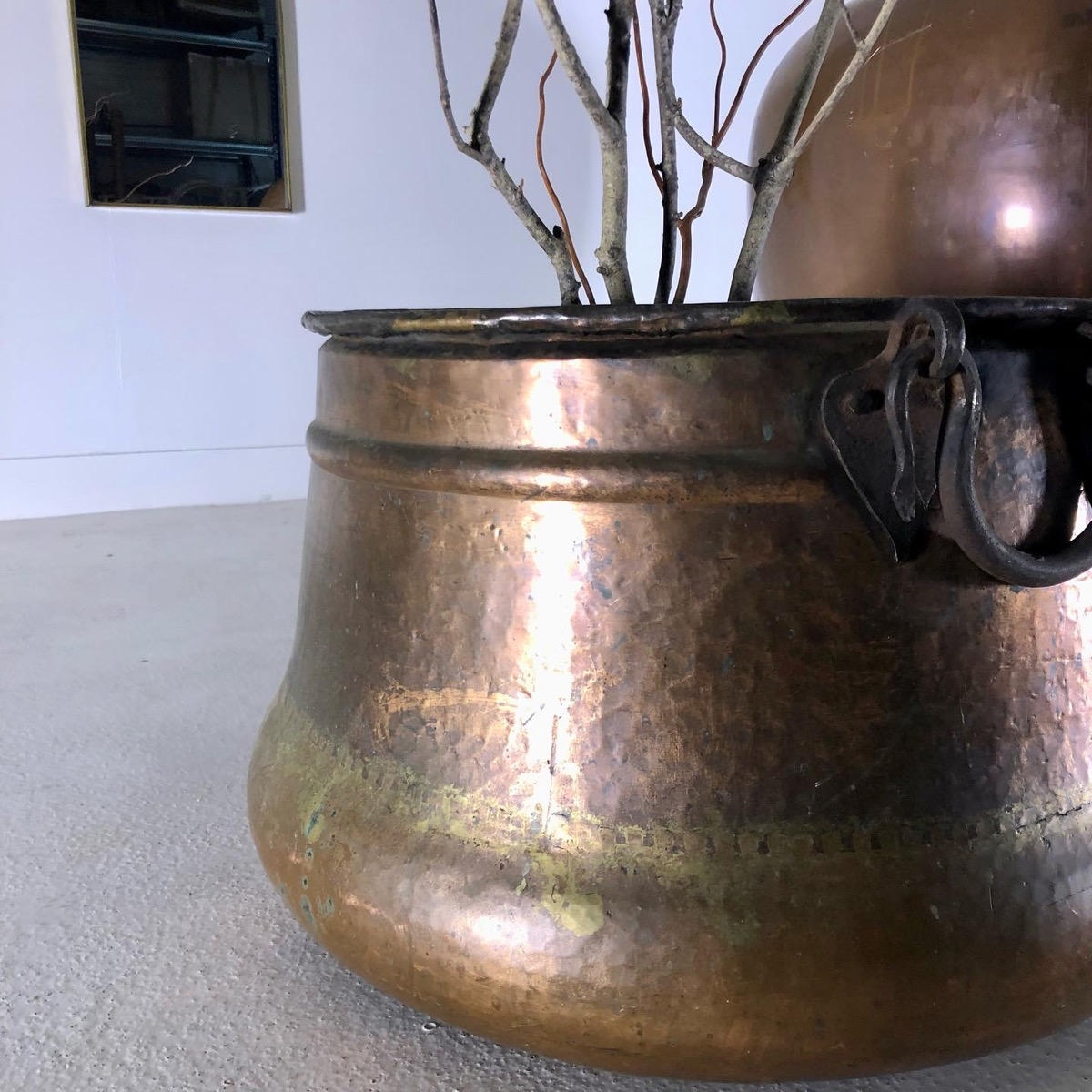 Large old copper vessels 