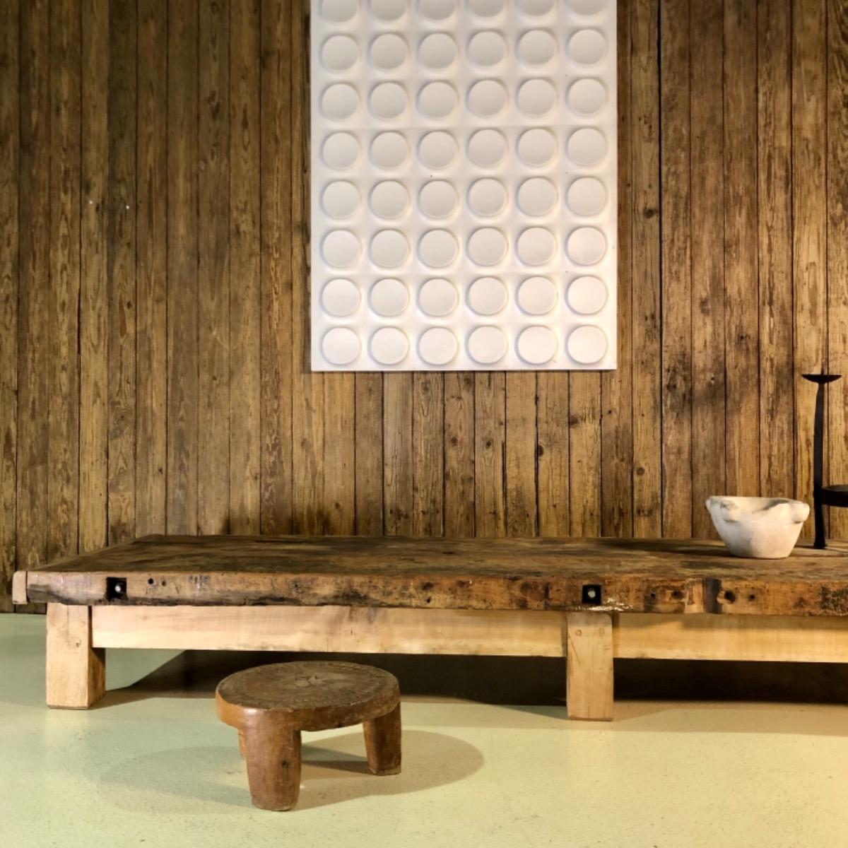 Large primitive coffee table