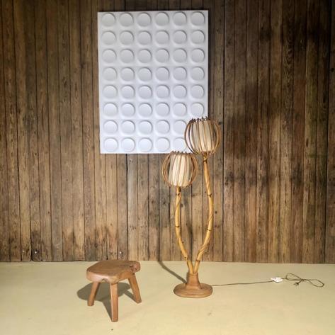 Little 1970 rattan floor lamp