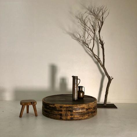 Low primitive coffee table 