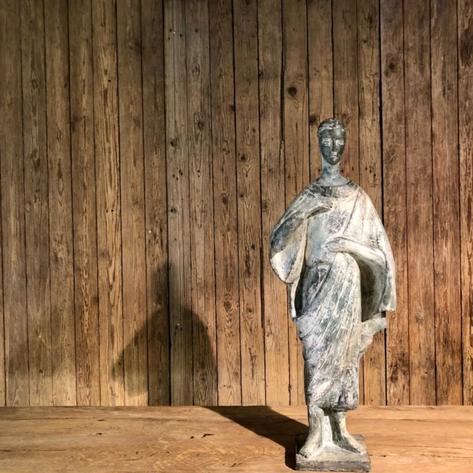 Neo Classic 1970 plaster statue 