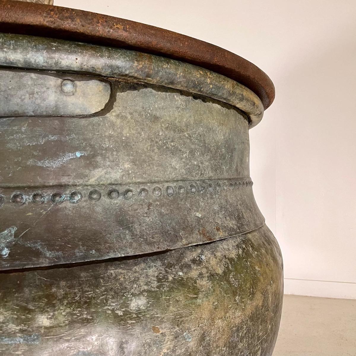 Oversize copper planter 