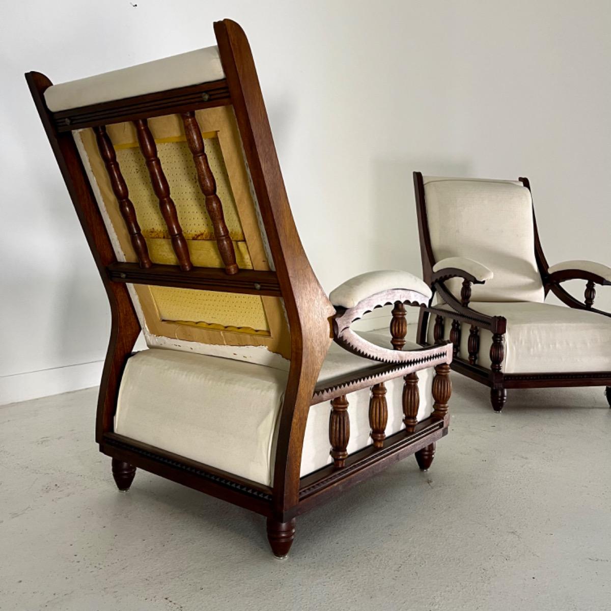 Pair of 1940 French armchairs 
