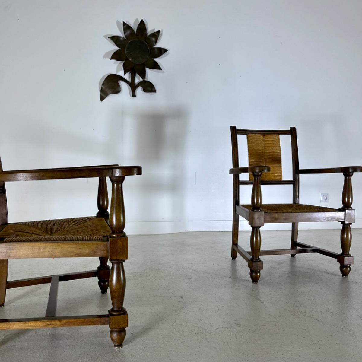 Pair of 1950 armchairs 