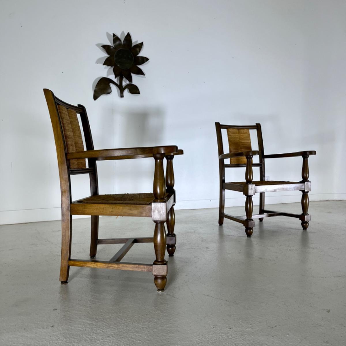 Pair of 1950 armchairs 