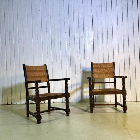 Pair of 1950 armchairs 