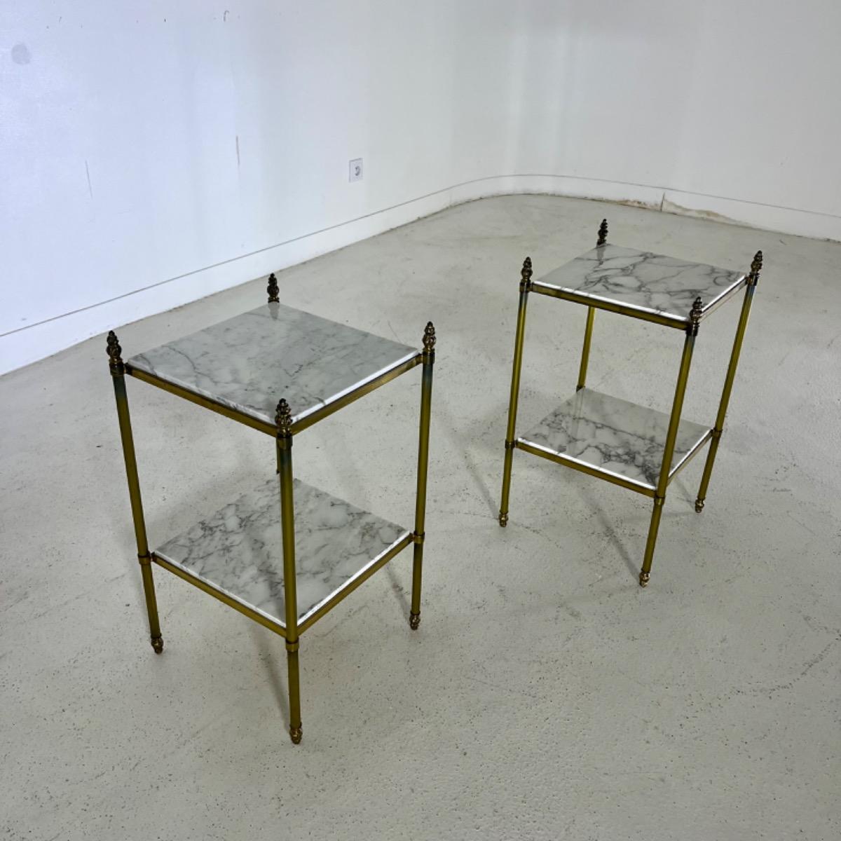 Pair of 1950 French side tables 