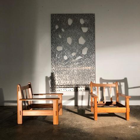 Pair of 1960 armchairs 