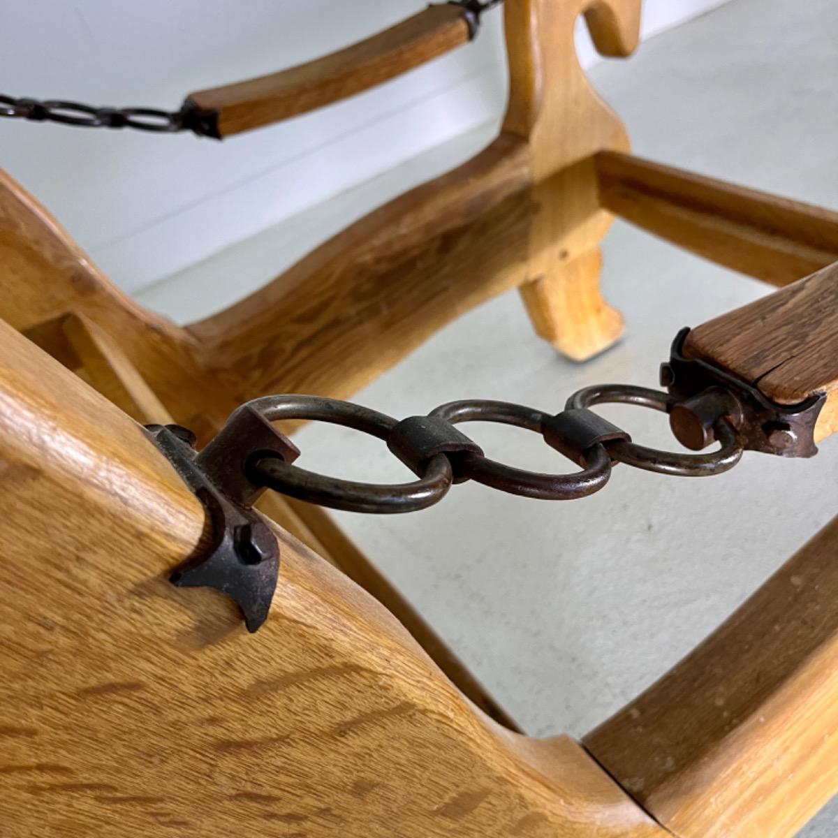 Pair of 1960 French brutalist armchairs 