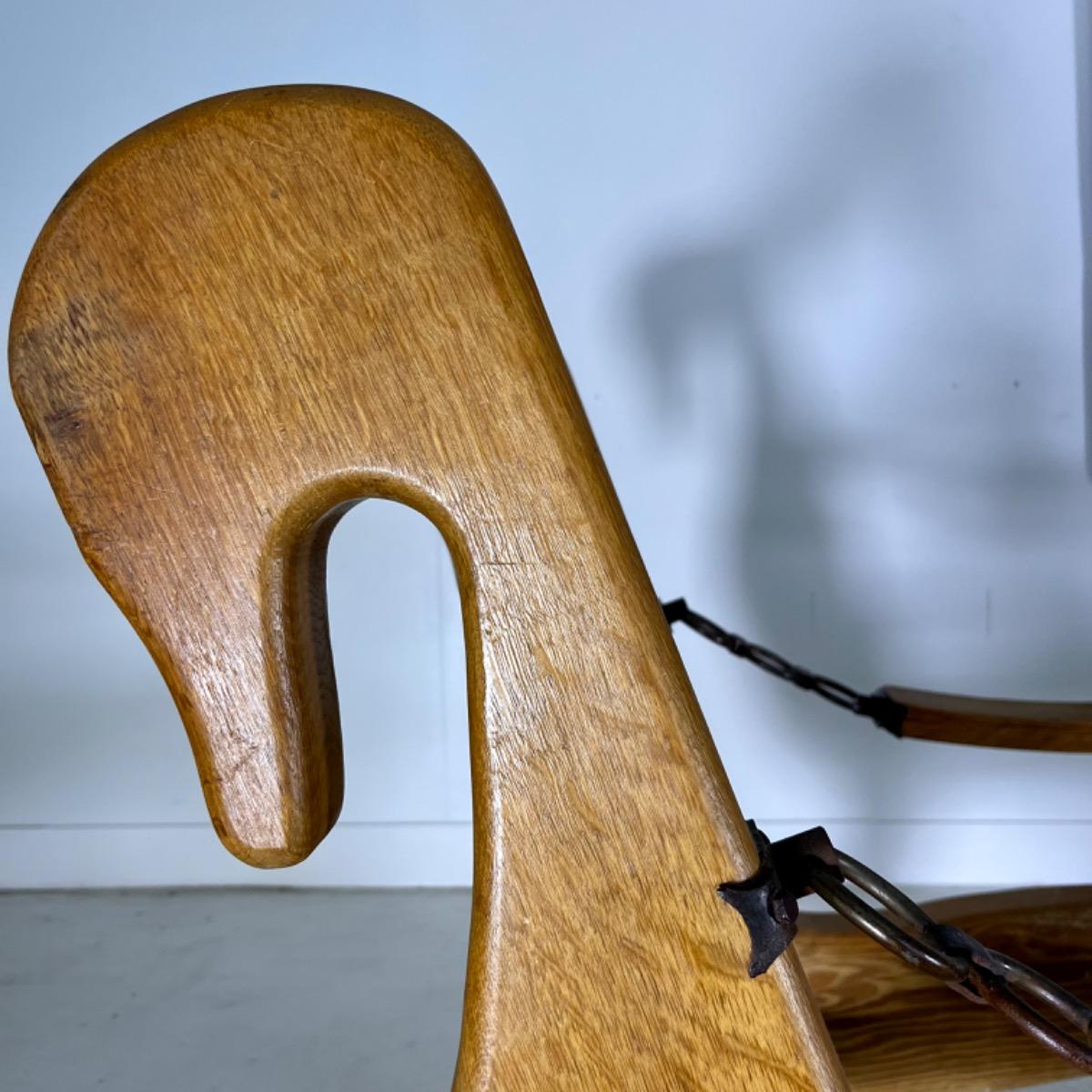 Pair of 1960 French brutalist armchairs 