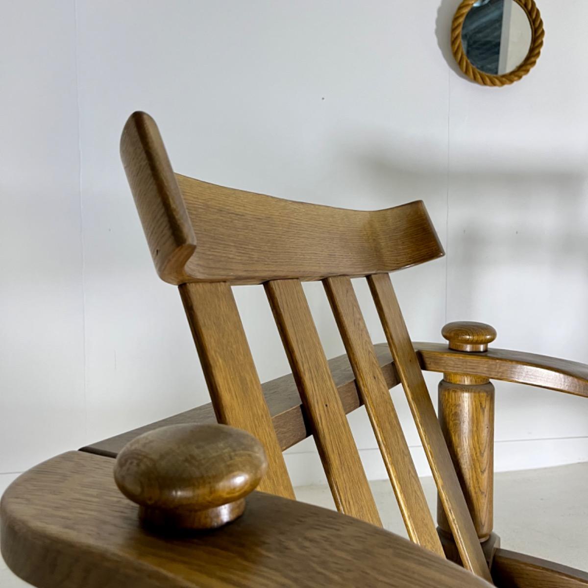 Pair of 1960 rustic modern armchairs 