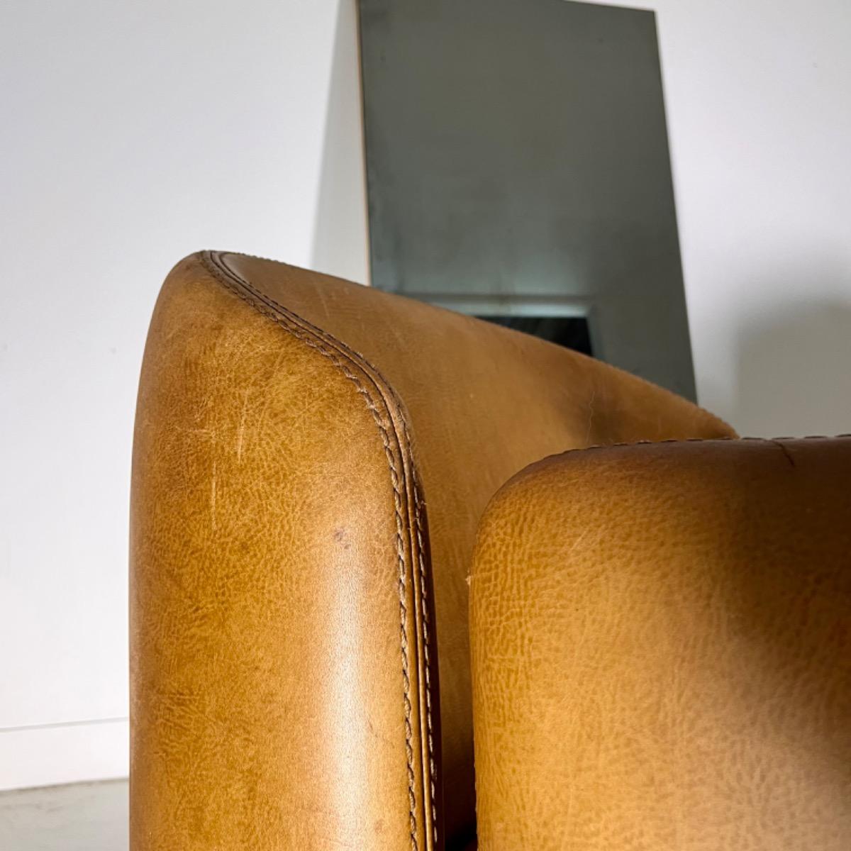 Pair of 1970 Leather armchairs 
